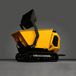 Mini-dumper chenillé jaune, moteur essence, construction métallique, faible coût d'entretien, pour transport en montagne, 800 kg - Product Image 6