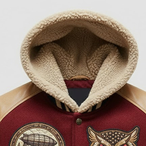 Chaqueta Varsity con Capucha para Invierno, Directo de Fábrica, para Niños, Estilo Urbano, Ecológica, para Hombre - Product Image 5
