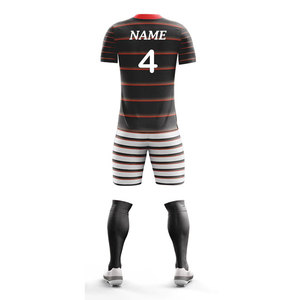 Sportswear Set Design Your Own Soccer Wear Suit <b>Compression</b> Short Sleeve T-Shirt with Shorts Set Full Kit Football Uniform Set - Product Image 2