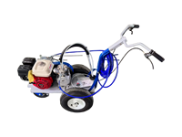 Machine de traçage de lignes routières à pulvérisation à froid 6,5 CV, légère (80 kg), avec pompe à diaphragme et pistolet simple ou double