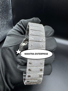 Reloj Unisex de Lujo con Esfera de Cristal y Acero Inoxidable, Estilo Hip Hop, Deportivo, de Negocios, Antiguo, con Movimiento Automático, 41MM - Product Image 3