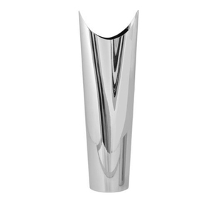 Ensemble de vases de table contemporains en métal faits à la main, design conique gris, vases décoratifs pour la maison et le salon - Product Image 2