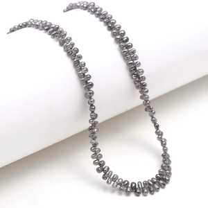 Perles de Briolette de diamant gris forme de larme pour la fabrication de bijoux avec du matériel de pierre bricolage diamant artisanat perles naturelles en gros - Product Image 3