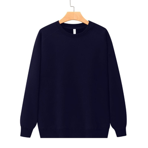 Suéter de Punto Oversize Rosa con Cuello Redondo, Unisex, Casual, Color Sólido, Largo Regular, para Otoño - Product Image 2