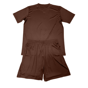 Ensemble de maillot de football vert pour homme, manches courtes, polyester respirant, col rond, short à taille élastique, coupe régulière, toutes saisons - Product Image 6