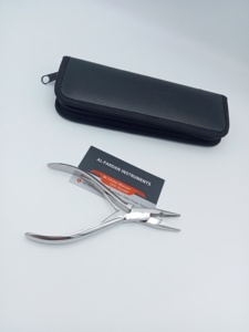 AL-FARDAN INSTRUMENTS AF-HETK-057 Alicates para Extensiones de Cabello con Punta de Cadena, Personalizables con Logotipo, de Acero Inoxidable Sólido con Acabado Espejo - Product Image 2
