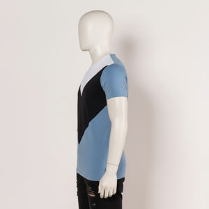 Camiseta Básica de Cuello Redondo para Hombre, Personalizada con Serigrafía, Color Sólido, Tejido Suave, Sin Marca - Product Image 3