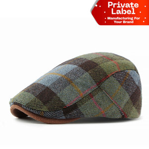 Casquette plate de sport personnalisée avec étiquette privée, en toile, style Ivy, vente en gros en usine, patch en cuir personnalisé, unisexe, qualité supérieure - Product Image 1