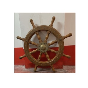 Wooden <b>Ship</b> <b>Wheel</b> Seaside Harbor Accent Crafted to Express Coastal Elegance with Authentic Maritime Decorative Presence - Product Image 6