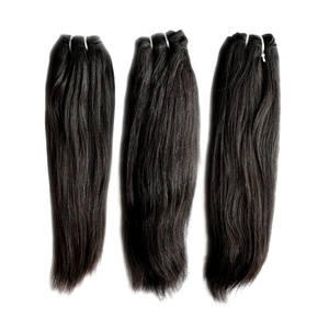 Vente en gros 100% Naturel Noir Vietnamien Remy Extension de Cheveux Main Attaché Trame Cuticule Aligné Soyeux Vague Droite Faisceau de Cheveux Humains - Product Image 4
