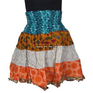 New Cotton Mini Patch Work <b>Skirt</b> Printed Mini <b>Skirt</b> Boho Stylish Multi Color Patch Cotton Mini Sexy <b>Skirt</b> for Summer Wear - Product Image 4