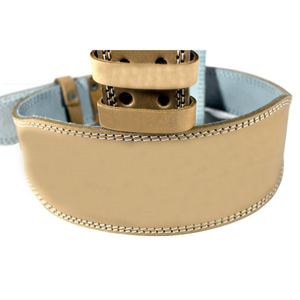 เข็มขัดยกน้ำหนักหนังแท้จากผู้ผลิต OEM คุณภาพสูง ปรับได้ สำหรับออกกำลังกายในยิม ขายส่งจากโรงงาน รับทำโลโก้ตามสั่ง - Product Image 3