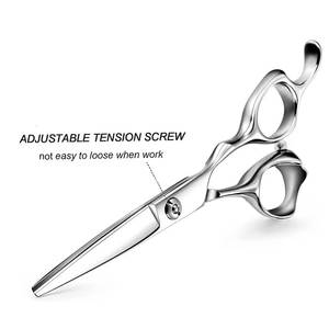 Ciseaux de coiffure professionnels en acier inoxydable, lame tranchante, pour droitiers, manche long, ciseaux de coupe de cheveux - Product Image 6