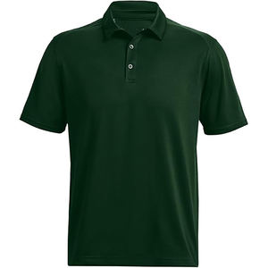 Camiseta Polo de Golf de Algodón Tejido para Hombre, Transpirable, Informal, con Estampado y Logotipo Personalizado - Product Image 1