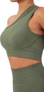 Conjunto Deportivo Asimétrico de un Solo Hombro para Mujer, Leggings de Cintura Alta Moldeadores, Sujetador Deportivo, Ropa Deportiva - Product Image 4