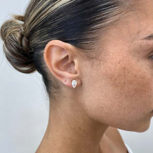 Boucles d'oreilles solitaires en diamant de laboratoire de 2 carats, forme poire, à 3 griffes en V, en or 10K 14K 18K, créées en laboratoire, en forme de goutte, vente en gros fabricant - Product Image 5