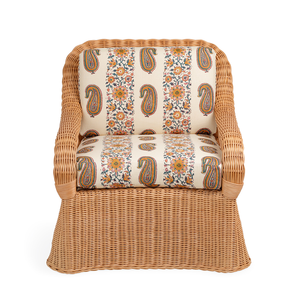 Fauteuil en rotin naturel fait main, tissu écologique à motifs, meilleur prix de gros, pour villas et complexes hôteliers, provenant d'un fabricant vietnamien - Product Image 2