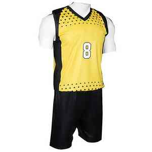 Uniforme de voleibol de diseño personalizado para equipos, tela de poliéster transpirable, ajuste cómodo para entrenamiento en interiores y exteriores. - Product Image 3