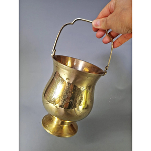 Customized Shape Brass Made <b>Ice</b> Bucket Handcrafted Metal Design for Wedding and Parties Regular Size with Carton Packing Supply - Product Image 1