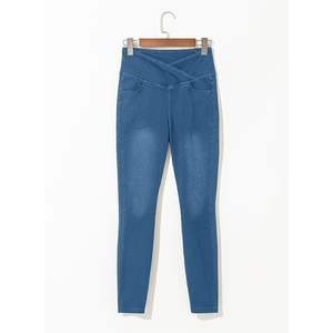 2025 <b>Women's</b> High-Waisted Skinny <b>Jean</b> Leggings Pull-On <b>Stretchy</b> Jeggings with Tummy Control & Pockets - Product Image 6