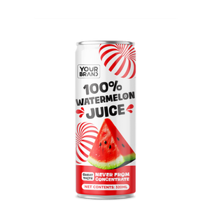 Jus de pastèque 100% naturel 320ml, boisson aux fruits, jamais issu de concentré, en canette aluminium, vente en gros, fabricant de boissons Vietnam - Product Image 1