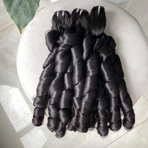 Extensiones de cabello Remy vietnamita 100% de alta calidad superior Super doble dibujado recto suave baile rizo trama pelo Color claro - Product Image 5