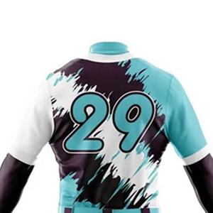 ชุดกีฬาเบสบอลระบายอากาศได้ดีชุดเสื้อเจอร์ซีย์และกางเกงใหม่สำหรับเล่นกีฬาออกแบบโลโก้ได้ตามที่ต้องการ - Product Image 6