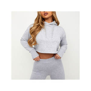 บริการขายส่งเสื้อครอปท็อปผู้หญิงผ้าคอตตอนผสมแบบ OEM รุ่นใหม่ล่าสุด สีพื้น แฟชั่นเสื้อครอปท็อปผู้หญิง - Product Image 1