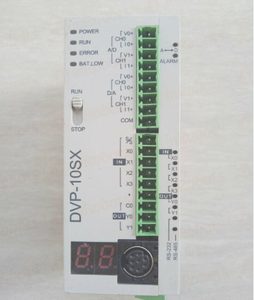 Micro-PLC Delta DVP10SX11T d'origine, 6DI/4DO NPN 24VDC pour le contrôle d'équipements industriels de petite taille - Product Image 1
