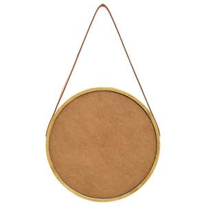 Miroir mural rond doré avec cadre en métal, design moderne pour la décoration intérieure - Product Image 6