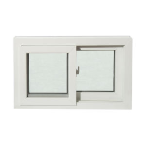Ventana corredera de PVC HOFFEN blanca de 80x50 cm con malla, insonorizada e impermeable, de Tailandia, para casa, oficina y hotel. - Product Image 3