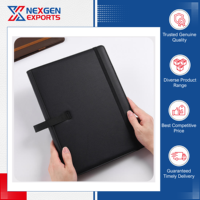 Nexgen Exports Classeur à 3 anneaux en cuir PU personnalisable pour les besoins de bureau, scolaires et professionnels