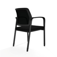 Chaise de conférence empilable en plastique avec logo personnalisé, chaise de salle de formation pour atelier et commande en gros