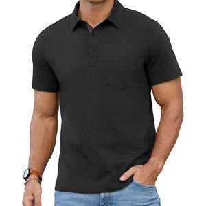 Camisas Polo de Hombre de Lujo, 100% Algodón, Corte Slim, Secado Rápido, Bordadas, Manga Corta, Tejidas, Uniformes, Antiarrugas, para Golf - Product Image 2