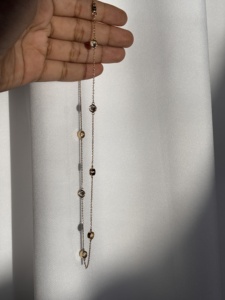 สร้อยคอเพชรแล็บโกรว์ทองคำแท้ 14K สำหรับผู้หญิง |   เพชร 8 เม็ด |   4.16 กะรัต |   สี E ระดับความสะอาด VVS |   ของขวัญงานแต่งงานขนาด 18 นิ้ว - Product Image 4