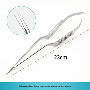 Tijeras Quirúrgicas Manuales de Acero Inoxidable para Cirugía Ortopédica, Tipo Pistola, para Tejidos Microquirúrgicos, Instrumento Quirúrgico de Alta Calidad - Product Image 4