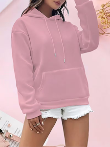 Printed Plus Size Women's Hooded Hoodies Winter Season Stylish Customized Design Slim Fit Casual Knitted Eco-Friendly Breathable - Product Image 2