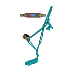 Newly Launched Nylon Mule Tape <b>Halter</b> With Hand Painted Leather Nose Top Supplier Wholesale Manufacturer Saman Exports - Product Image 3