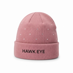 Bonnet en laine tricoté doublé satin, personnalisé, chaud, unisexe, avec revers, pour l'hiver, vente en gros - Product Image 6