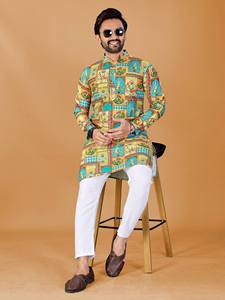 Premium Rayon Embroidered <b>Kurti</b> for Women with Digital Print and Schifli Style Chikankari Work - Product Image 2