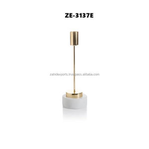 Plateau en métal artisanal de qualité supérieure, finition dorée antique martelée, support de bougie de Noël de luxe écologique, design orné Zahid - Product Image 2