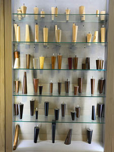 ขาโซฟาไม้เนื้อแข็งทรงเรียวพร้อมสลักเกลียว M8 ขาอะไหล่สำหรับเฟอร์นิเจอร์ไม้ยางพารา ไม้โอ๊ค ไม้บีช ไม้วอลนัท - Product Image 5