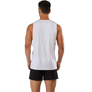 Débardeur blanc sans manches pour homme, léger, pour la gym, l'entraînement musculaire, le fitness, le sport, OEM en gros - Product Image 3