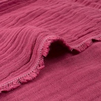 Coton fait à la main nouveau Double couches crêpe 100% gaze de coton froissé mousseline plaine couverture pour bébé literie et emmaillotage