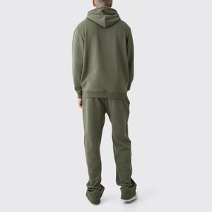 Conjunto de Sudadera con Capucha y Pantalones Deportivos para Hombre, Estampado, Informal, Tejido, 100% Algodón, Felpa, Ecológico, 300g, Ropa de Invierno, Cintura con Cordón - Product Image 2