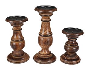 Handmade Wooden Candle <b>Holder</b> Stand Rustic Pillar Candle Stand Farmhouse Table Decor <b>Tealight</b> Votive Candle Display <b>Holder</b> - Product Image 3