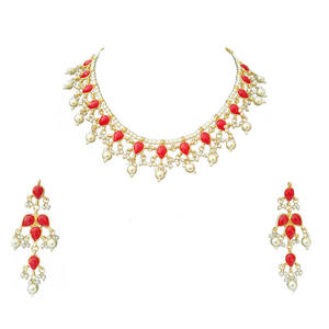 Conjunto de Collar y Aretes de Novia con Circonitas y Baño de Oro, para Compromiso, Boda, Fiestas y Ocasiones Festivas - Product Image 3