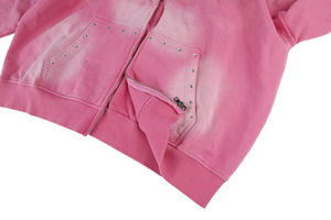 Sudadera con Capucha Personalizada de Felpa Francesa Vintage, Desgastada y Teñida al Sol, 100% Algodón, Lavada con Ácido, Estilo Urbano - Product Image 3