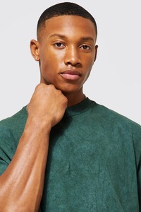 oversized drop shoulder loose fit t shirt mens heavy cotton streetwear blank tshirt custom logo manufacturer supplier bulk - Product Image 3