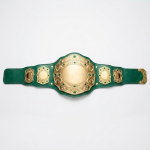 Ceinture de championnat de lutte personnalisée, trophée sportif de boxe, ceinture de compétition, plaques métalliques, sangle en cuir, personnalisable - Product Image 1